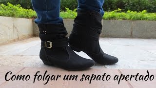 Dica para folgar sapatos apertados [upl. by Nemad234]