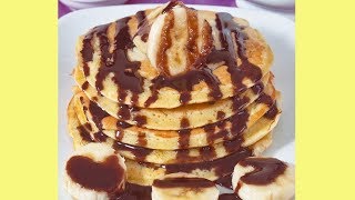 Pancakes crème chocolat  Recette délicieuse [upl. by Enrak]