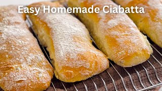 Easy Ciabatta Bread at Home [upl. by Templas]