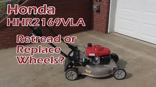 Retread or Replace Honda Lawn Mower Wheels [upl. by Arbuckle]