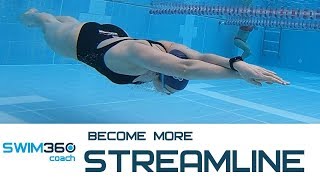 Become More Streamline To Swim Faster Freestyle [upl. by Lail134]