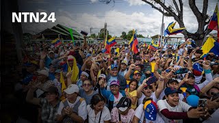 Éxodo venezolano esperanzado en Edmundo González y María Corina Machado para regresar al país [upl. by Deragon]