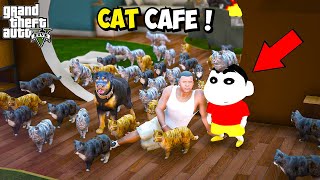 Franklin amp Shinchan Opens a Cat Cafe in GTA 5 [upl. by Saleem]