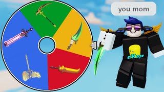 1v50 but I get a sword every minute Roblox Bedwars [upl. by Ausoj]