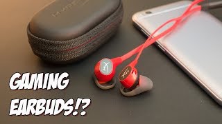 HyperX Cloud Gaming Earbuds Review  MIC Test [upl. by Sally590]