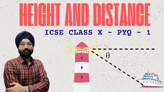 Height and Distance ICSE Class 10 PYQ  Part 1 By Gagan Sir edutopper heightanddistanceclass10 [upl. by Urias]