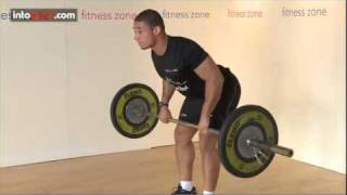 How to do a Barbell Row Fitness Zone at intosportcom [upl. by Gem198]