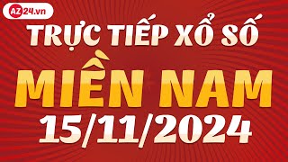 XSMN 15112024  Trực tiếp Xổ số miền Nam hôm nay Thứ 6 ngày 15 tháng 11  KQXS miền Nam  XSTT MN [upl. by Ajnek]