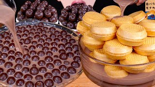 ASMR MALTESERS KITKAT MAGNUM CHOCOLATE ICE CREAM NUTELLA TWIX DESSERT MUKBANG 몰티져스 먹방 EATING SOUNDS [upl. by Bobbie]