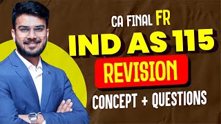 IND AS 115 Revision  All Concepts alongwith Imp Ques  CA Final FR  CA Aakash Kandoi [upl. by Kaufmann]