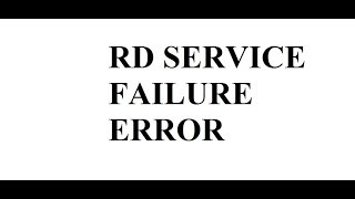 RD SERVICE FAILURE ERROR IN SECUGEN BIOMETRIC DEVICES RESOLVE IN WINDOWS 7 [upl. by Acirej]