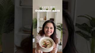 Savoury overnight oats ❤️ youtubeshorts shortsbeta savouryovernightoats explorepage cooking [upl. by Willock]