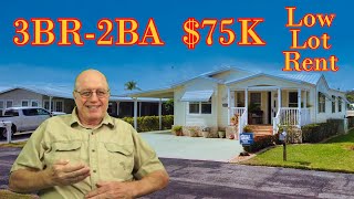 Florida Mobile Homes for Sale cheap in 55 plus communities 75K [upl. by Ydnolem132]