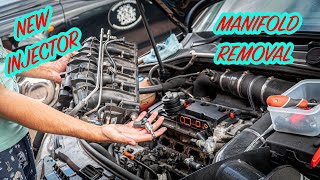 Audi S3 8p Manifold Removal  Injector Change  20 TFSI [upl. by Delorenzo]