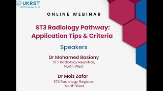 ST3 Radiology Pathway Application TIps amp Criteria [upl. by Araik992]