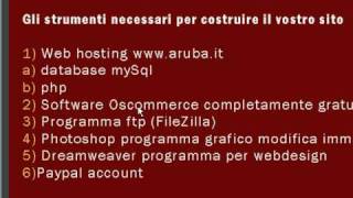 Oscommerce video corrso capitolo 1 parte 3 [upl. by Ammadas904]