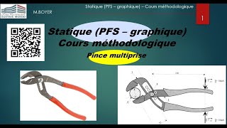 Cours STATIQUE pfs méthodologie graphique  cours construction mécanique  bac  bac pro [upl. by Sherwynd]