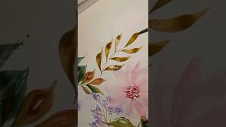 Watercolor leafs  watercolour leaves painting art shorts [upl. by Chisholm]