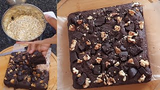 Oats Brownie Recipe Without Egg [upl. by Imoian501]