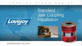 Lovejoy Standard Jaw Coupling Installation Video [upl. by Gnik]