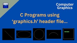 C programs using quotgraphicshquot header file  Exam Questions  Computer Graphics [upl. by Kirsten]