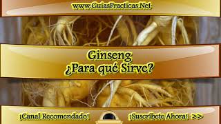 Ginseng ¿Para que sirve [upl. by Monsour]