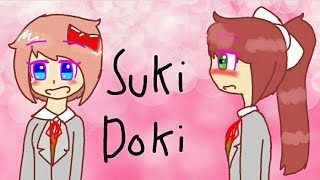 Suki suki Meme Flipaclip Monika x Sayori  DDLC [upl. by Shelagh10]