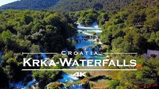 KRKA Waterfalls  National Park Croatia 🇭🇷  by drone 4K [upl. by Akirre]