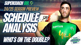 BBL Supercoach  Schedule Analysis Attacking Double Game Weeks [upl. by Madoc]