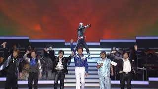 Lets Go Rider Kick Live Ichiro Mizuki Isao Sasaki and others Kamen Rider Opening [upl. by Steve]