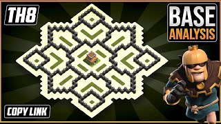 BEST Ultimate TH8 HYBRIDTROPHYdefense Base 2021 Town Hall 8 Hybrid Base Design  Clash of Clans [upl. by Rahcir]