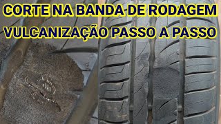 BANDA DE RODAGEM VULCANIZAÇÃO PASSO A PASSO TIRE VULCANIZATION [upl. by Sydelle951]