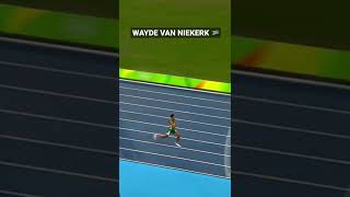 400m World Record Wayde Van Niekerk  4303 shorts [upl. by Meerek1]