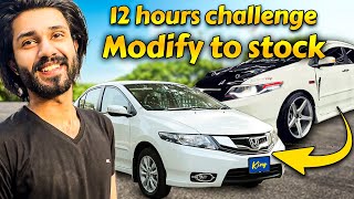 Modify to stock in 12 hours challenge⏰🔥  Civic Turbo First Drive🥺❤️‍🩹 [upl. by Zaccaria]