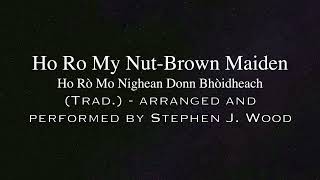 Ho Ro My NutBrown Maiden Trad arranged and performed by Stephen J Wood [upl. by Celin]