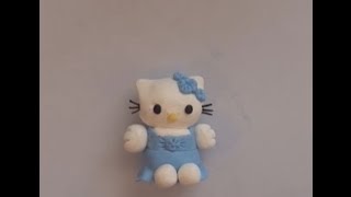 Лепим Hello Kitty Хеллоу Китти из пластики Hello Kitty of clay [upl. by Blanchette]