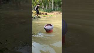 Amazing Very Easy Making Pond Pot Fish Trapfishtraphookfishingshorts [upl. by Evadne]