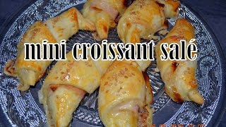 Mini croissant salé [upl. by Anwahsak]