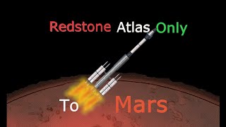 SFS Landing on Mars using only Redstone Atlas parts [upl. by Raf]