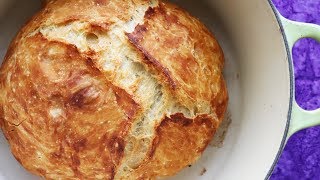 Faster No Knead Bread  So Easy ANYONE can make but NO BOILING WATER [upl. by Yznyl666]