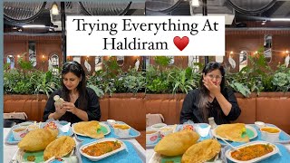 Haldiram food review video ♥️Haldiram me kya kya try karna Chye  Best palace to eat in faridabad [upl. by Beacham]