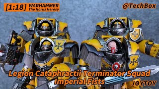 Joytoy Warhammer The Horus Heresy 30K Imperial Fists Legion Cataphractii Terminator Squad 118 [upl. by Tnemelc]