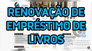 DEDALUS USP  Renovação de livros emprestados [upl. by Ijan]