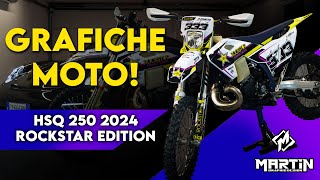 KIT GRAFICHE MOTO al HUSQVARNA  HSQ 250 2024  by Martin graphic design [upl. by Aneeuqahs204]