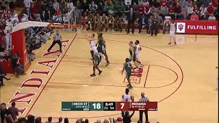 Zach McRoberts Crossover Move vs Michigan State [upl. by Eelyam]