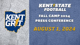 Kent State Football Fall Camp 2024  Press Conference 8124 [upl. by Zwick911]