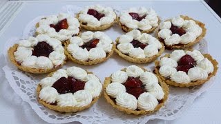 Tartaletas de fresa  Raspberry tartlets english subtitles [upl. by Nnylrefinnej]