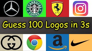 Guess 100 Logos in 3 Seconds Logo Quiz [upl. by Fortier]