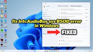 FIXED IntcAudioBussys BSOD error in Windows [upl. by Notlok683]