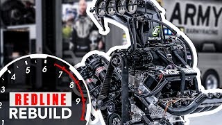 11000hp HEMI V8 engine timelapse DSR’s US Army NHRA Top Fuel dragster  Redline Rebuild S2E3 [upl. by Leamhsi]